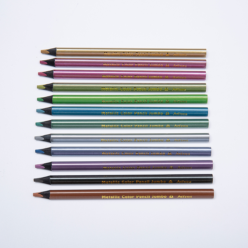 Jumbo Triangular Metallic Colored Pencils