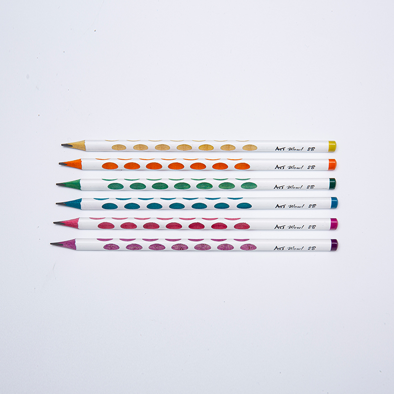 Color Wood 2B Hole Graphite Pencil For Writing