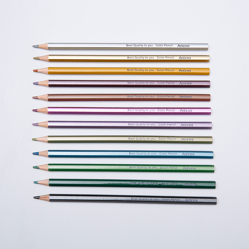 Metallic Colouring Pencils for Drawing